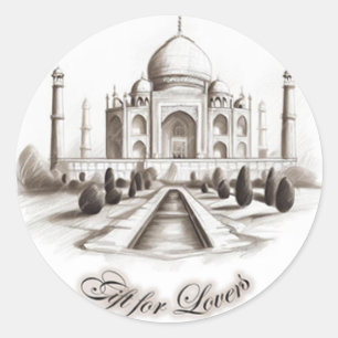 STICKER ROND CADEAU DES AMOUREUX