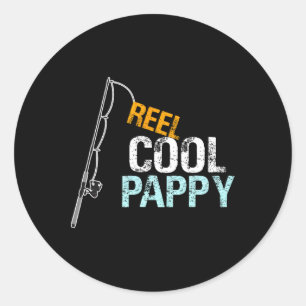 Sticker Rond Cadeau graphique Pappy Cool de petite-fille G