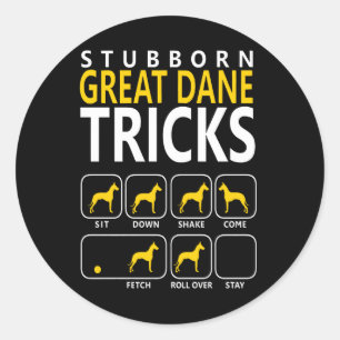 Sticker Rond cadeau pour chien   Trucs à queue nue