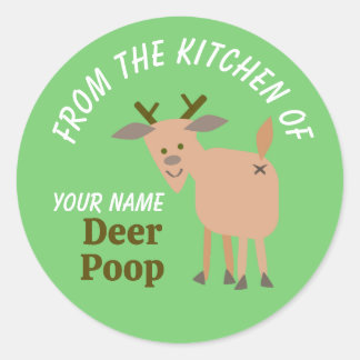 Sticker Rond Cadeaux alimentaires de Noël faits maison Funny De