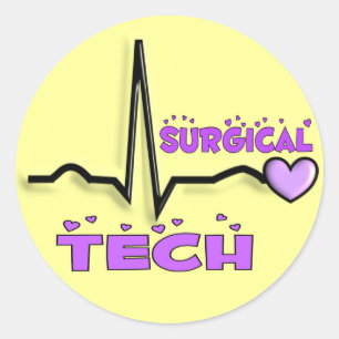 Sticker Rond Cadeaux Chirurgicaux Tech QRS Design