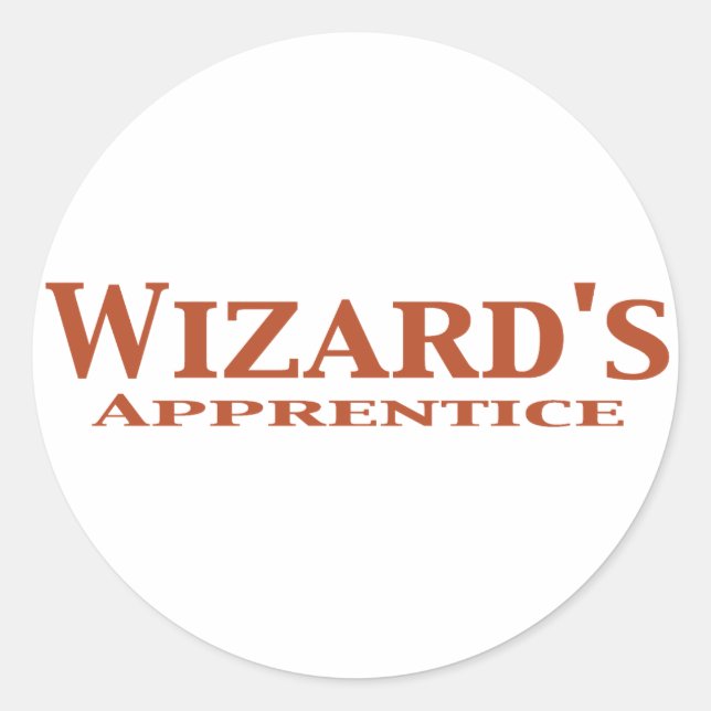 Sticker Rond Cadeaux d'apprenti-assistant (Devant)
