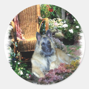 Sticker Rond Cadeaux d'art belge de Tervuren