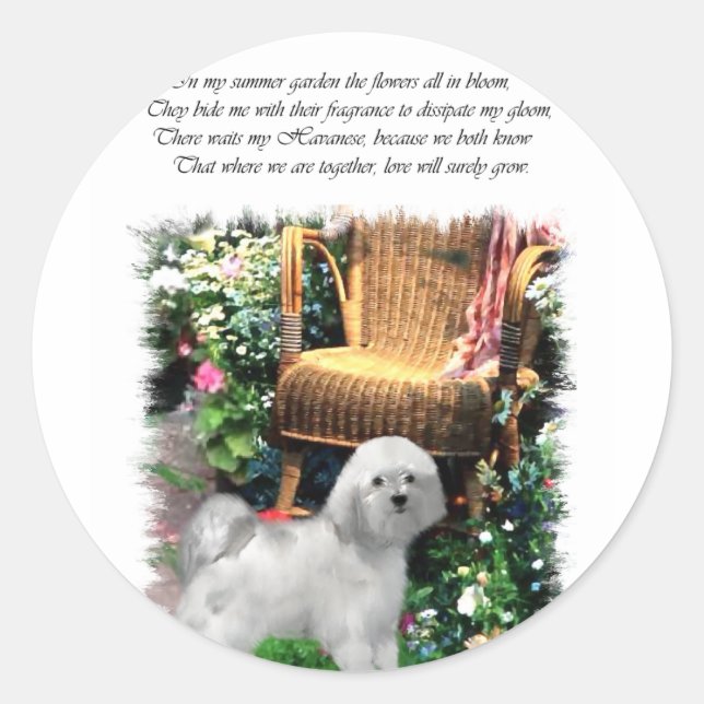 Sticker Rond Cadeaux d'art Havanais (Devant)