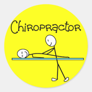 Sticker Rond Cadeaux de chiroprakteur