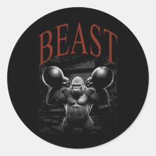 Sticker Rond Cadeaux de gym pour hommes femmes fitness musculat