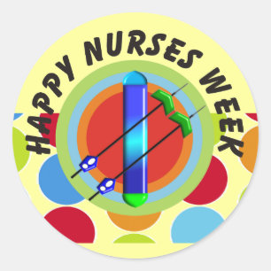 Sticker Rond Cadeaux de la semaine des infirmières