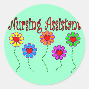 Sticker Rond Cadeaux de l'adjoint aux soins infirmiers - Design