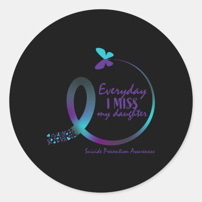 Sticker Rond Cadeaux de sensibilisation au suicide - Prévention (Devant)