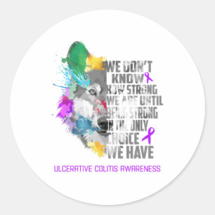 Sticker Rond Cadeaux de soutien au ruban pour la sensibilisatio