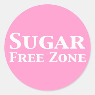 Sticker Rond Cadeaux de zone sans sucre