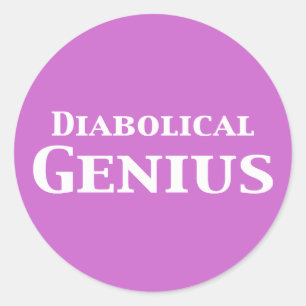 Sticker Rond Cadeaux diaboliques de génie