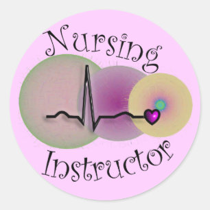 Sticker Rond Cadeaux d'instructeur en soins infirmiers