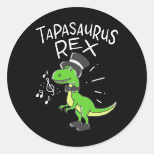 Sticker Rond Cadeaux drôles de danse à claquettes pour danseurs
