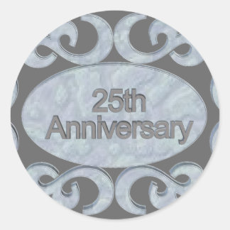 Sticker Rond Cadeaux du 25e anniversaire