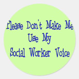 Sticker Rond Cadeaux d'un travailleur social