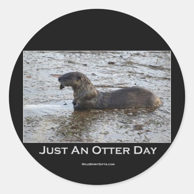 Sticker Rond Cadeaux d'une journée (Devant)