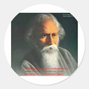 Sticker Rond Cadeaux et Cartes de Citation d'Amour de Rabindran