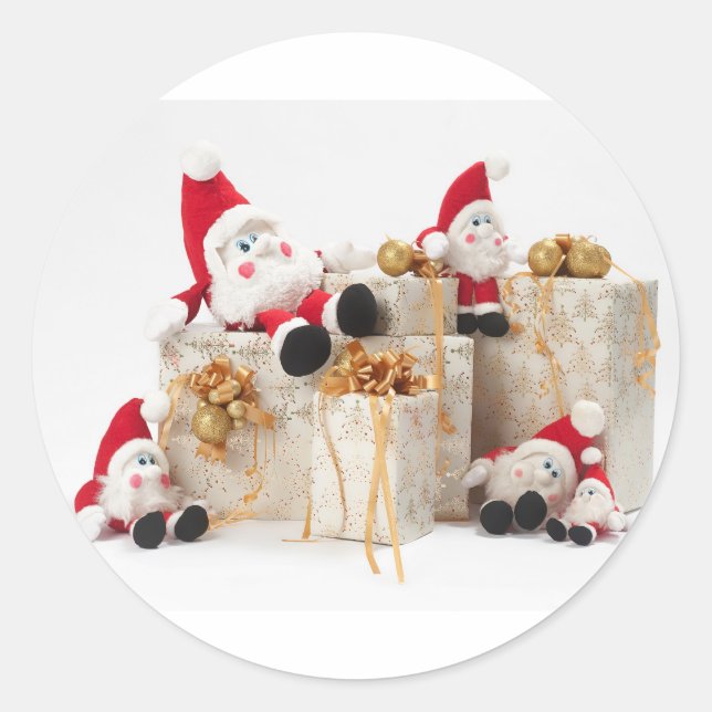 Sticker Rond Cadeaux et génomes (Devant)