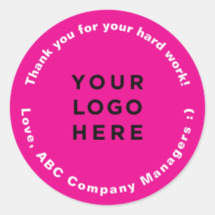 Sticker Rond Cadeaux Jour d'Appréciation des employés du Merci 