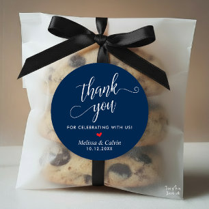 Sticker Rond Cadeaux minimalistes Mariages modernes Merci