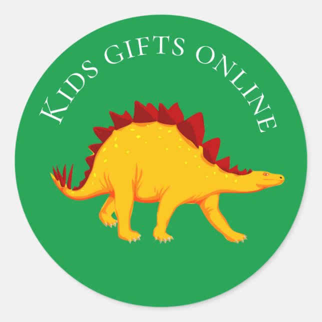 Sticker Rond Cadeaux pour enfants jouets marque d'entreprise (Devant)