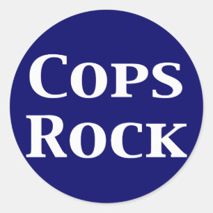 Sticker Rond Cadeaux Rock de flics