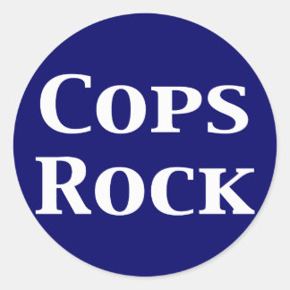 Sticker Rond Cadeaux Rock de flics