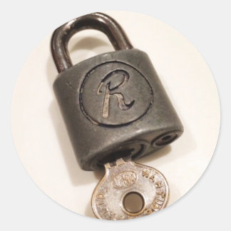 Sticker Rond cadenas de lapin