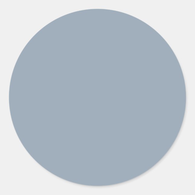 Sticker Rond Cadet gris couleur solide (Devant)