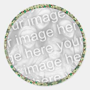 Sticker Rond Cadre photo de vacances