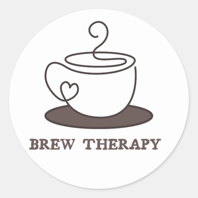 Sticker Rond Café (Devant)