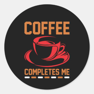 Sticker Rond Café Art Café Me Complète