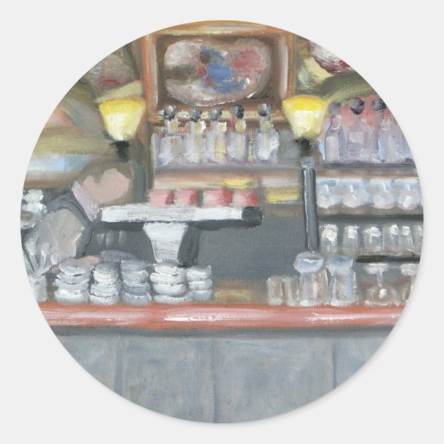 Sticker Rond Café La Palette´ (Devant)