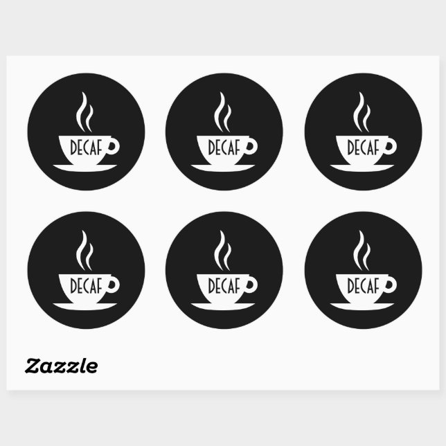 Sticker Rond café mod (Feuille)