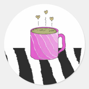 Sticker Rond Café sucré