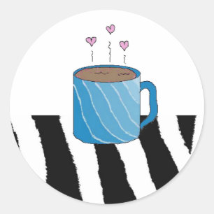 Sticker Rond Café sucré