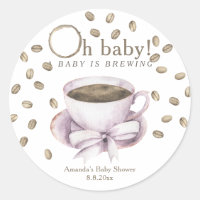 Café Un bébé brasse Baby shower fille