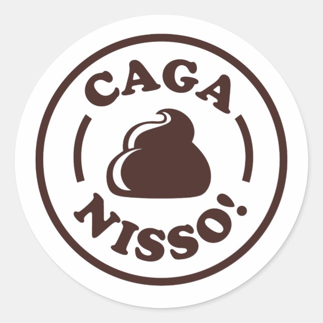Sticker Rond Caga Nisso ! (Devant)
