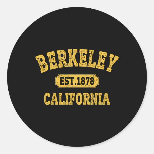 Sticker Rond Cali Berkeley Californie Ca Berkeley (Devant)
