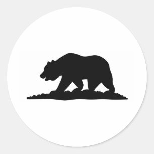 Sticker Rond Cali ours