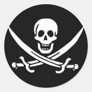 Sticker Rond Calico Jack