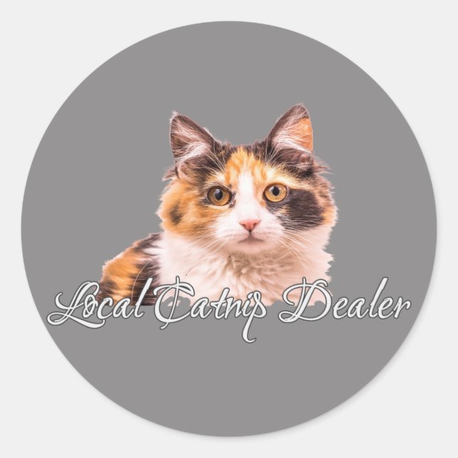 Sticker Rond Calico Kitten Concessionnaire local (Devant)