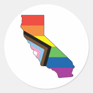 Sticker Rond California Pride - Indicateur de progrès