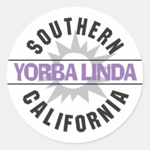 Sticker Rond Californie du Sud - Yorba Linda