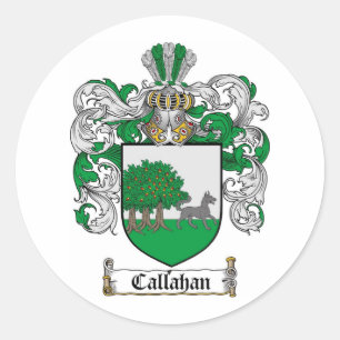 STICKER ROND CALLAHAN FAMILLE CREST - CALLAHAN COAT D'ARMES