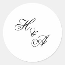 Calligraphie Moderne Élégante Monogramme Mariage
