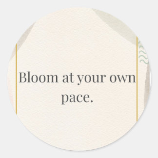 Sticker Rond Calm Daily Reminder