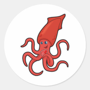 Sticker Rond Calmar au Poker avec cartes de Poker
