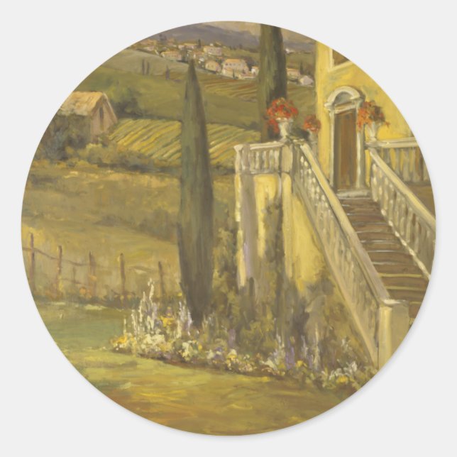 Sticker Rond Calme latin II (Devant)